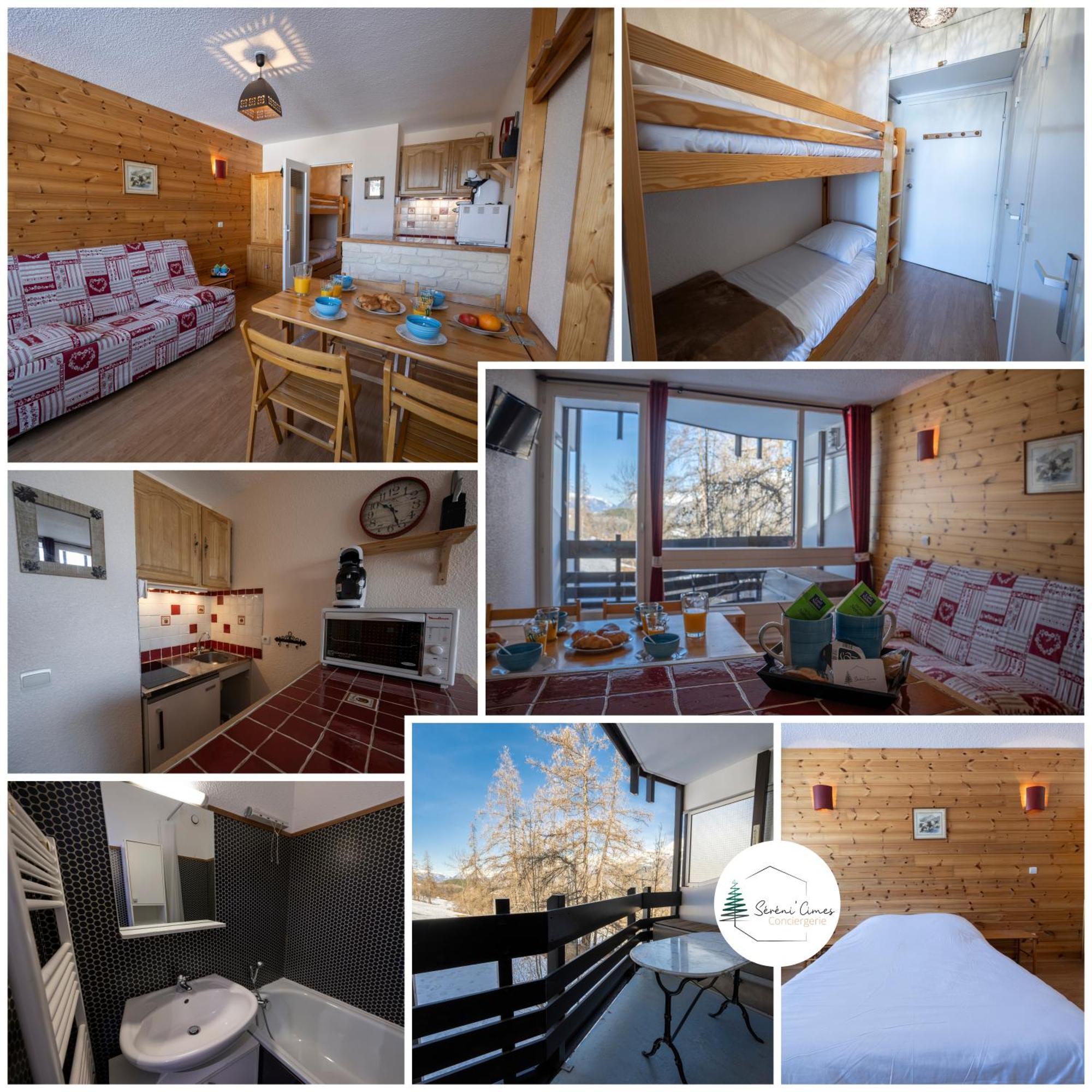 Doux Crepuscule - Au Bord Des Pistes - Parking Apartment Enchastrayes Bagian luar foto